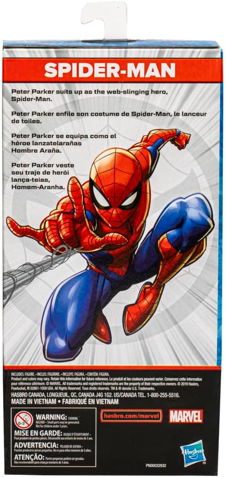 Spider-Man Action Figure Large 9.5 in. Marvel Hasbro 2019 E6358