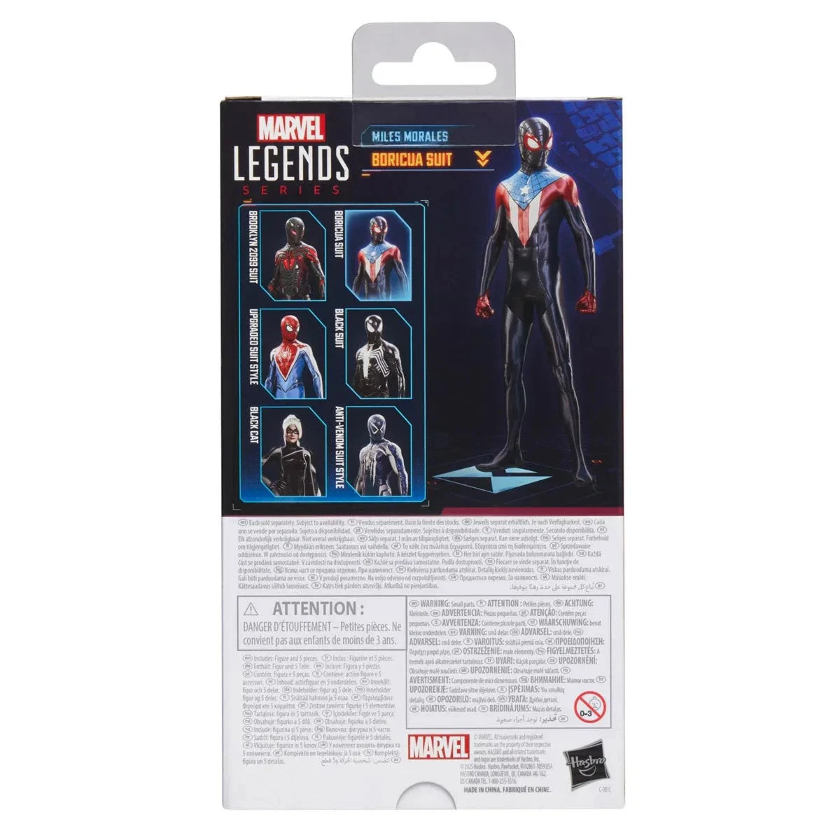Spider-Man Marvel Legends Gamerverse Miles Morales Boricua Suit 6" Action Figure