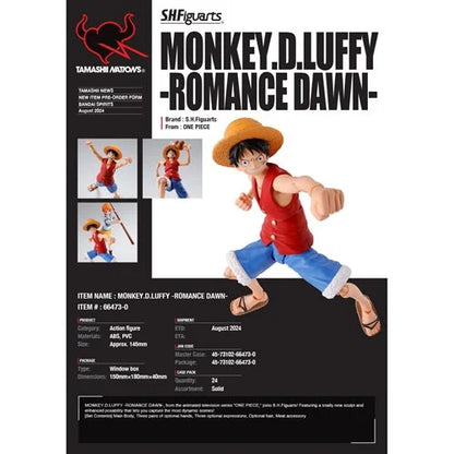 One Piece Monkey D. Luffy Romance Dawn S.H.Figuarts Action Figure - Reissue
