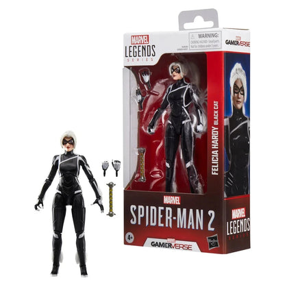 Marvel Legends Series Gamer Verse Spider-Man 2 FELICIA HARDY BLACK CAT 6" Figure