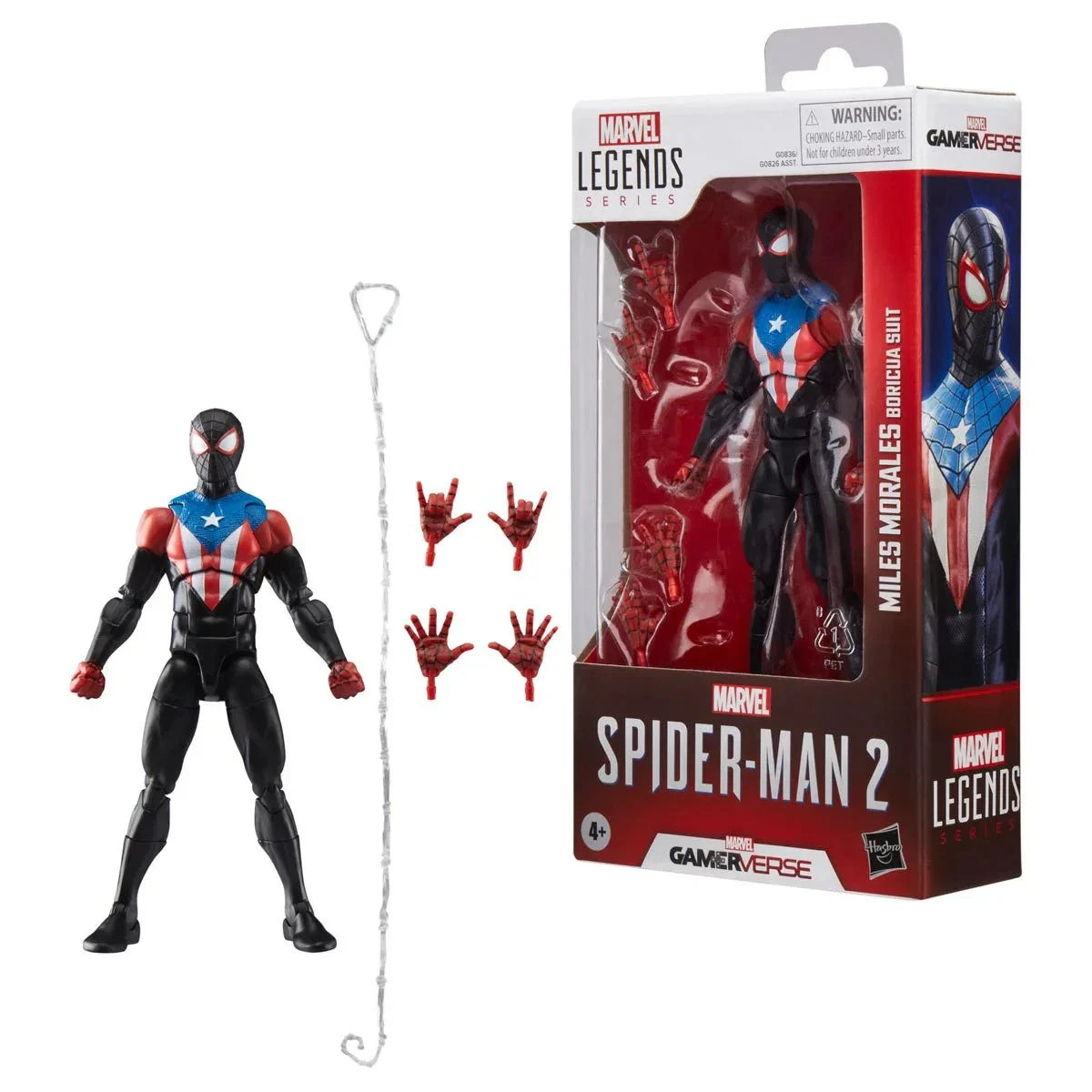 Spider-Man Marvel Legends Gamerverse Miles Morales Boricua Suit 6" Action Figure