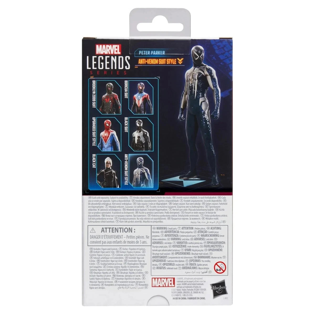 Spider-Man Marvel Legends Series Gamerverse Peter Parker Anti-Venom Suit